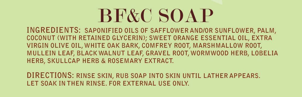 BF&C Soap - Christopher's Herb Shop