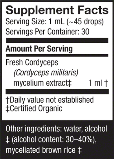 Host Defense®Cordyceps Extract - 1 oz - Christopher's Herb Shop